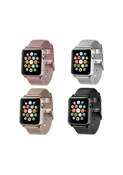 Ally Apple Uyumlu  Watch 7 45 MM 6-5-4 44 MM Kayış Kordon Çelik Klasik Tok