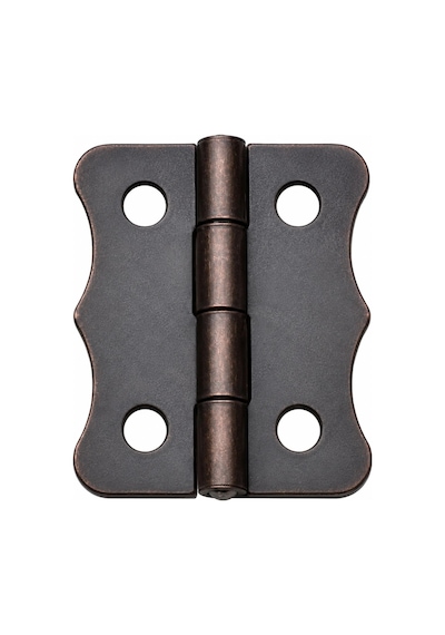 Antik Bakır 100 Adet Papatya Menteşe Düz 36x24 Mm - Dekoratif Çerçevefener Sandık Kutu Menteşesi 1 Adet