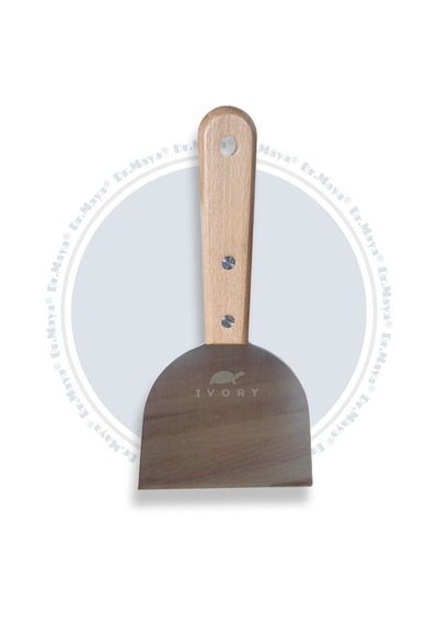 Dr.maya Ahşap Saplı Metal Spatula