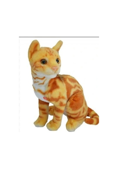 45 Cm Sevimli Peluş Oyuncak Kedi Sarı