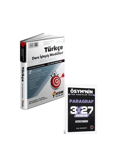 Aydın 2027 Tyt Türkçe Ders İşleyiş Modülleri+ Evp Akademi Paragraf