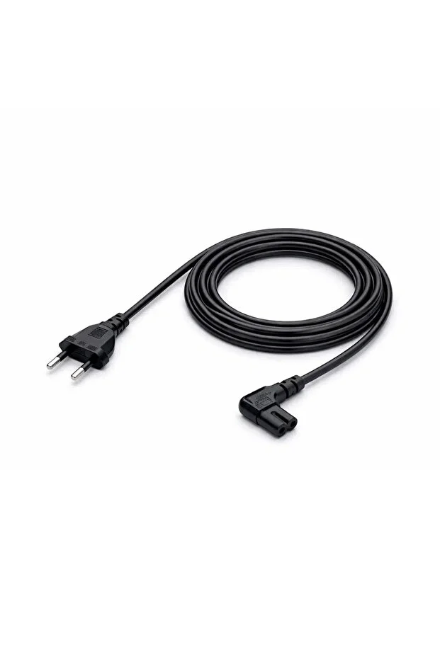 1.5 Metre 1.5mt 2 Pinli 90 Derece L Uç Teyp Radyo Fişi Ps5 Ps4 Ps3 Xbox One S X Power Güç Kablosu
