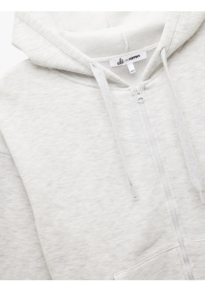 Koton Şardonlu Uzun Kollu Kapüşonlu Kanguru Cepli Oversize Fermuarlı Sweatshirt Kar Melanj 6wal10130ık Gri Melanj Koton Şardonlu Uzun Kollu Kapüşonlu Kanguru Cepli Oversize Fermuarlı Sweatshirt Kar Melanj 6wal10130ık Gri Melanj