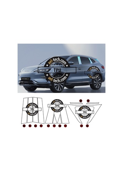 Byd Seal Dm Uyumlu Yan Çıta Tpu Koruyucu 12'li Set