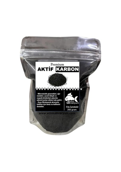 Premium Aktif Karbon Akvaryum Filtresi 250 Gram