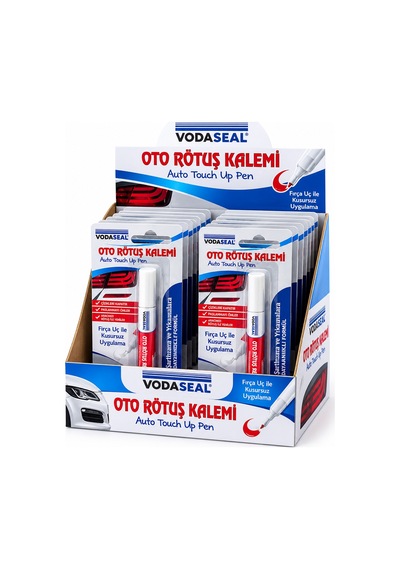 Diyarı  Metalik Beyaz Oto Rötuş Kalemi Fırça Uçlu 5 Ml 12'li Paket Kp-13-4561