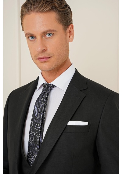Efor Slim Fit Siyah Klasik Takım Elbise Tk 896 Siyah