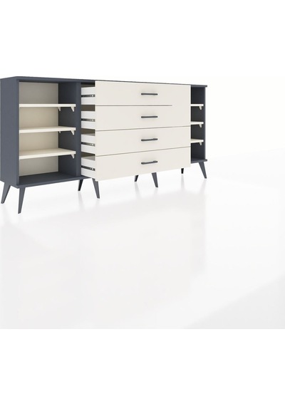 Arges Konsol 6 Raflı 4 Çekmeceli 176x30x83 Antrasit-aytaşı/aytaşı Aytaşı/aytaşı Arges Konsol 6 Raflı 4 Çekmeceli 176x30x83 Antrasit-aytaşı/aytaşı Aytaşı/aytaşı