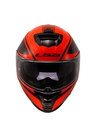 Ls2 Storm 2 Dodger Kapalı Kask Mat Siyah - Turuncu