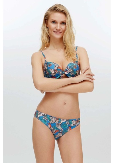 U.S. Polo Assn. Kadın Mavi Bikini Takım Mavi