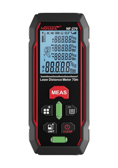 Noyafa Nf270 Lazer Mesafe Ölçer 70m/229ft Dijital Lazer Mesafe Ölçer M Siyah