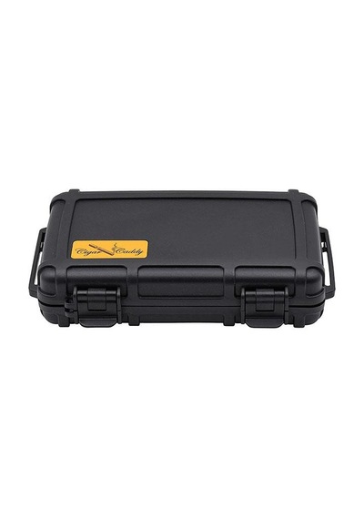 Cigar Caddy 5 XL 60 Ring Siyah Travel Humidor Puro Kutusu