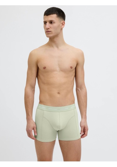 Jack & Jones Jactom Bamboo Erkek 3 Lü Set Yeşil Mavi Siyah Boxer 12277176 Çok Renkli
