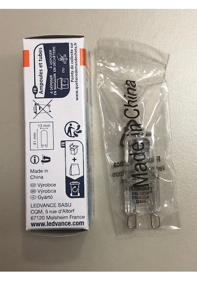 2 Adet Osram G9 25w 260 Lümen Halojen Lamba Saimelektrik