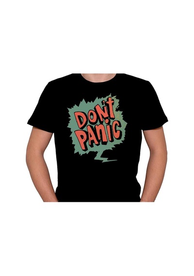 Dont Panic Panik Yok Rahatla Tişört Unisex T-shirt 001