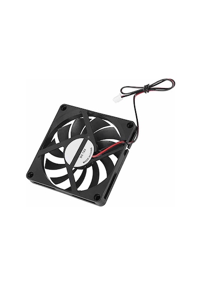 DC 12V FAN 80x80mm 8010 8x8cm Sessiz 2 Pin Fırçasız Soğutma Fanı Kuluçka Ekran Kartı Cooler 3D Printer PC Cpu Soğutucu Makerbot
