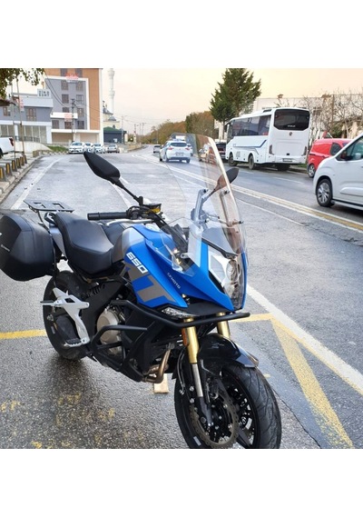 Motocam Cf Moto 650 Mt Ön Cam 2016-2026 Model 56cm Şeffaf Renkli 4mm
