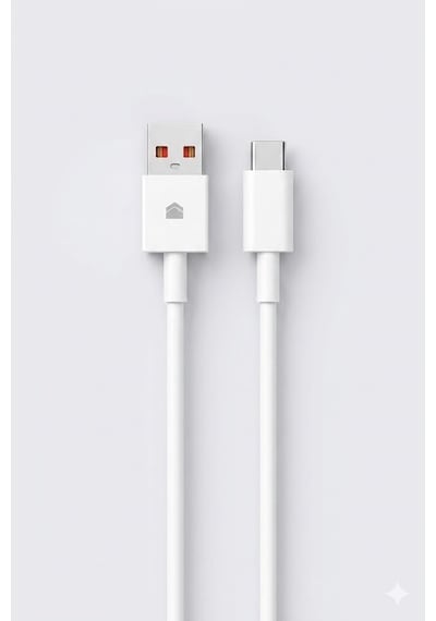 120w/67w Usb-a To Usb-c Hızlı Şarj Ve Data Kablosu 1m Beyaz Standart