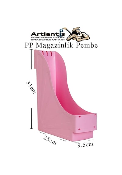 Plastik Magazinlik Pembe 2 Adet Plastik Kutu Klasörü Magazinlik A4 Dosya Ve Masa Düzenleyici Sınıf Ev Ofis