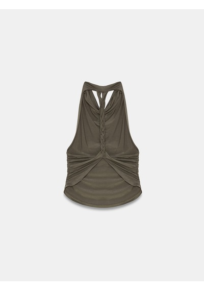 Dilvin 21246 Degaje Yaka Top-haki