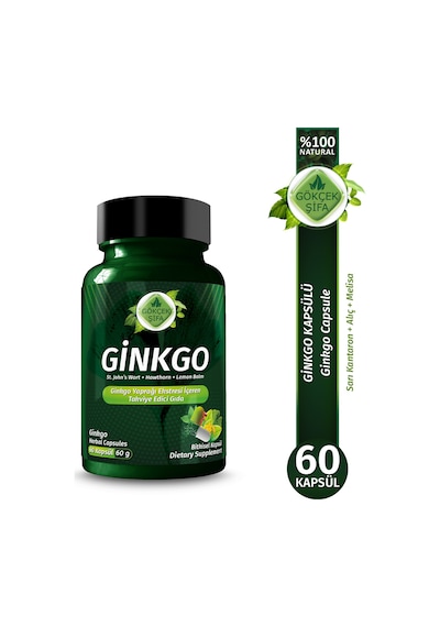 Gökçek Şifa 1000 MG Ginkgo (Ginkgo Biloba Capsule ) 60 Kapsül