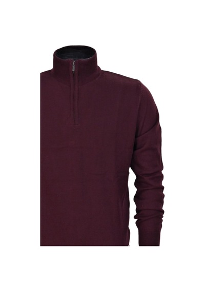 Erkek Spor Düz Fermuarlı Yaka Kazak R22949 Bgl-st03181 001