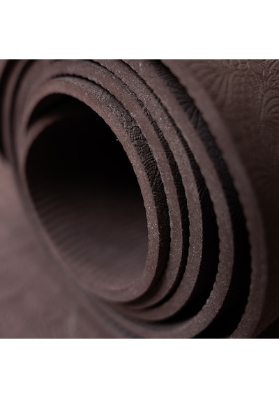 Rebuwo Tpe Yoga Matı 5 Mm Kaymaz Pilates Matı Çevre Dostu Profesyonel Egzersiz Matı Koyu Bordo