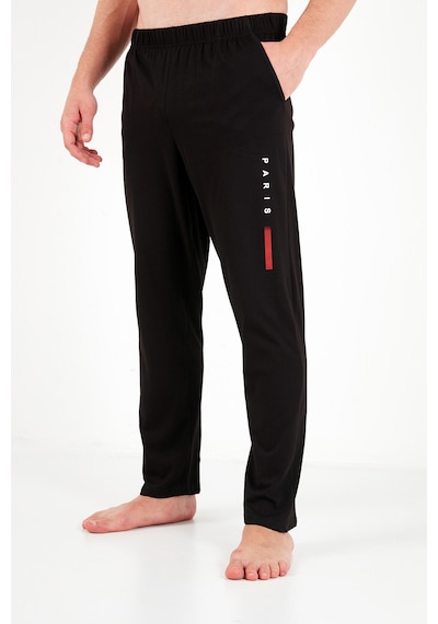 Buratti Baskılı Pamuklu Uzun Kollu Pijama Takımı Erkek Pijama Takımı 6575006 Siyah