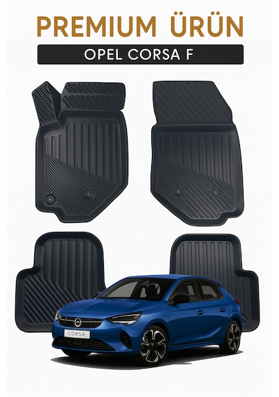 Opel Corsa F Uyumlu 3d Oto Paspas Premium