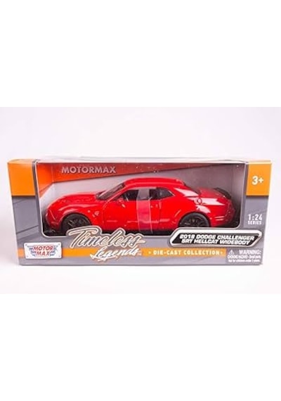 Motor Max 1:24 2018 Dodge Challenger Srt Hellcat Widebody Die-cast Kırmızı Model Araba