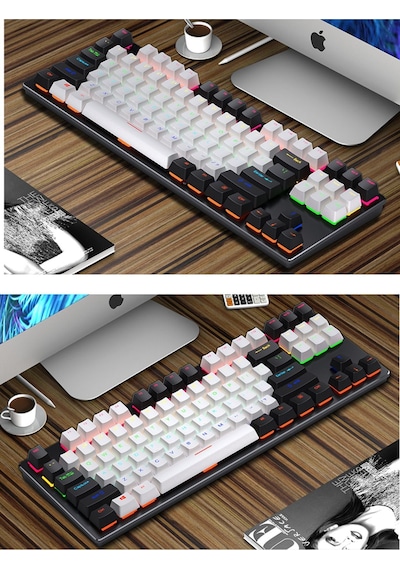 K550 Kablolu Hot-swap Blue Switch Rgb Mekanik Klavye 87 Tuş