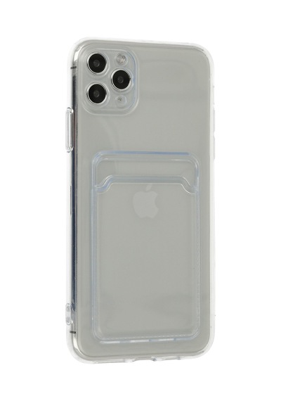 Apple iPhone Uyumlu   11 Pro Max Kılıf Kart Şeffaf Silikon - Şeffaf Şeffaf