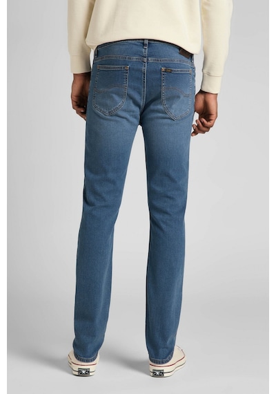 Lee Rider Slim Fit Dar Kesim Normal Bel Esnek Jean Kot Pantolon Mid Worn Tinted