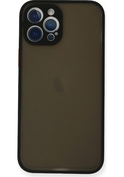 Apple  Uyumlu  iPhone 12 Pro Kılıf Montreal Silikon Kapak Siyah,