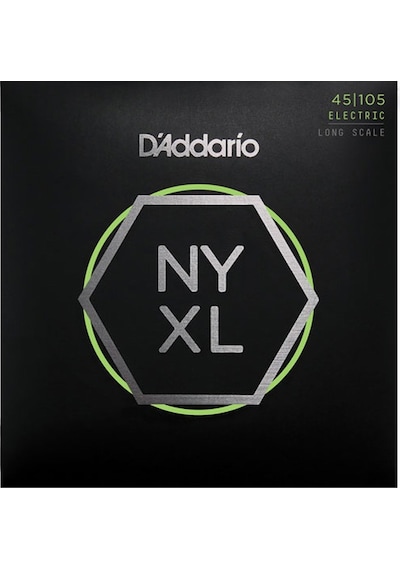 D'addario Nyxl45105. Set Long Scale. Light Top / Med Bottom. 45-1