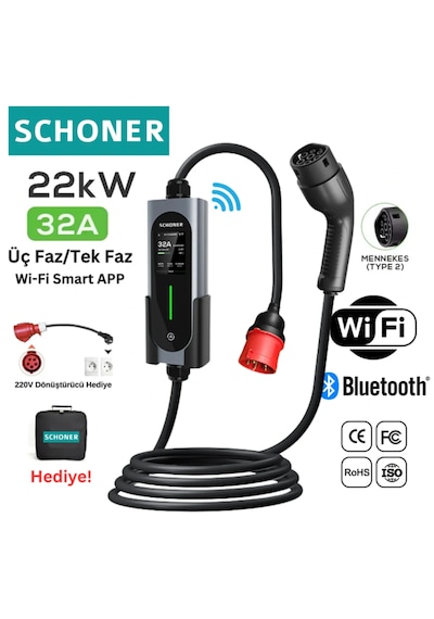 Schoner 22kw Şarj İstasyonu Ve Pano Seti 22kw Şarj İstasyonu Ve Panosu
