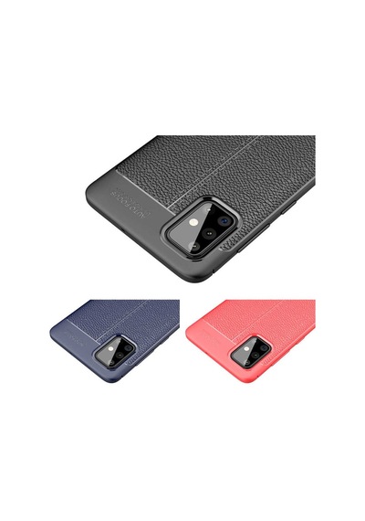 Samsung Uyumlu Galaxy A71 Kilif Deri Tarzi Niss Silikon Case 400772802
