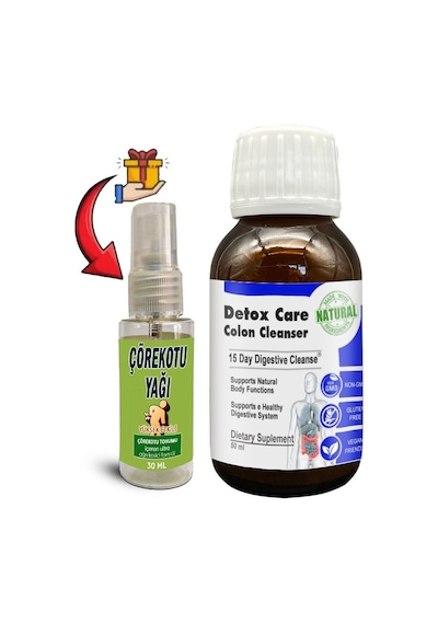 Detox Care 1 Kutu 15 Günlük Pratik Şurup Formülü + Çörek Otu Masaj Yağı 30 Ml