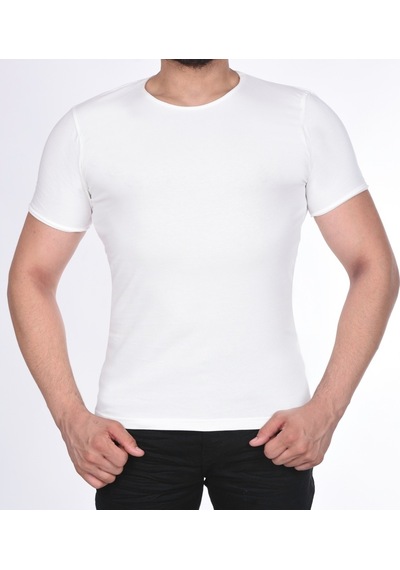 Black Steel Süprem Kısa Kol Pis Dikiş Slimfit Düz Tshırt-1884 (475206768)