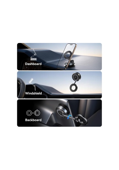 Magsafe Car Mount, Vacuum Car Phone Mount With Strong Magnet, 360 Metal Strut Suction Cup Phone Mount For İphone 17 Pro Max/16 15 14 13 12 Series& Android Magsafe Case, Black Siyah Standart 2 Mixed Magsafe Car Mount, Vacuum Car Phone Mount With Strong Magnet, 360 Metal Strut Suction Cup Phone Mount For İphone 17 Pro Max/16 15 14 13 12 Series& Android Magsafe Case, Black Siyah Standart 2 Mixed