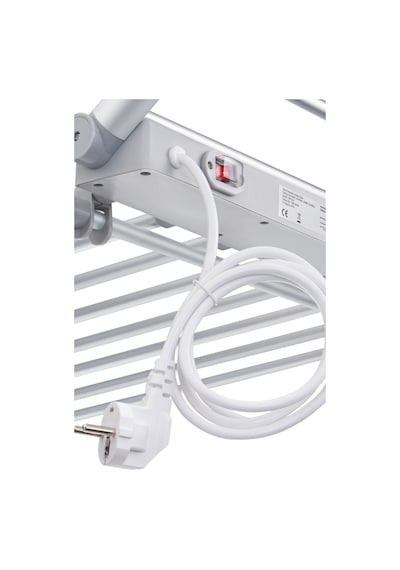 Elektrikli Isıtıcılı Çamaşır Kurutma Askılığı Gri