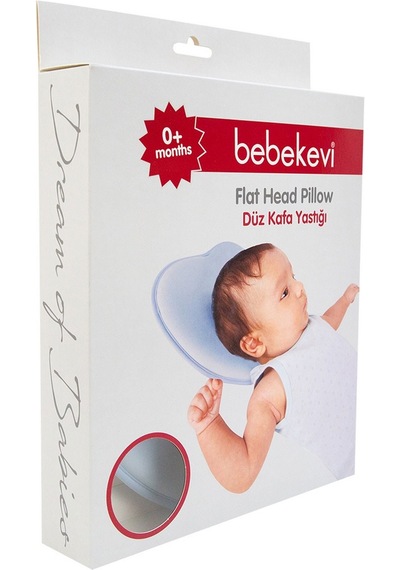 Bebekevi 1059 Düz Kafa Yastığı 0+ Ay Mavi