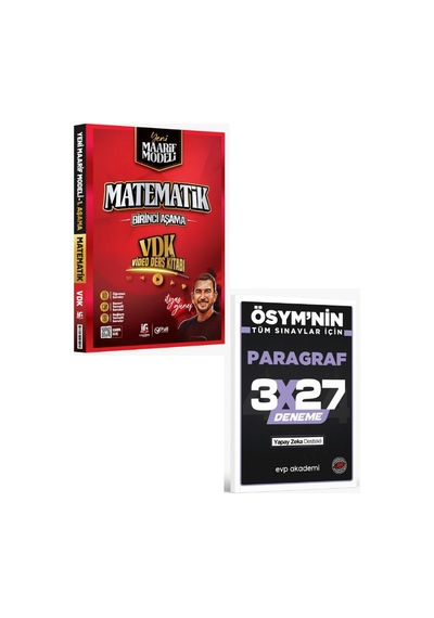 2027 Full Matematik 2027 Yks Tyt Ayt Matematik Maarif Model Video Ders Kitabı 1. Aşama+ Evp Akademi Paragraf