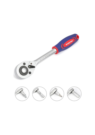 Workpro Wp202535 1/4 1/2 108 Parça Cr-v Metrik Profesyonel Lokma Takımı