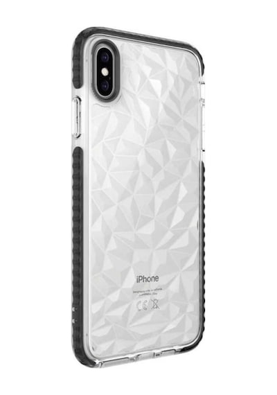 Apple Uyumlu iPhone Xs 5.8 Kılıf Zore Buzz Kapak Siyah