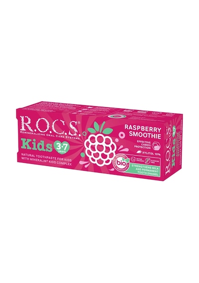 .kids Ahududu Smoothie Tadında Florürsüz Diş Macunu 45 Gr Açık