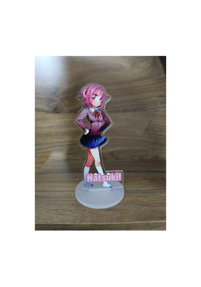 Owl Bag Doki Doki Literatüre Club Natsuki Karakteri Desenli Tasarım Acrlyic Pleksi Figür 10 Cm