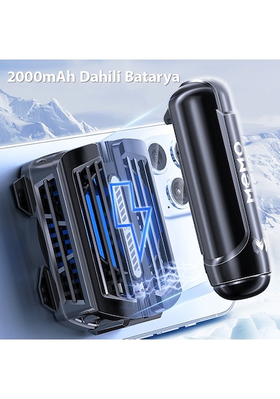 Memo Cx12 Powerbank Girişli Manyetik Cep Telefon Soğutma Fanı Ra