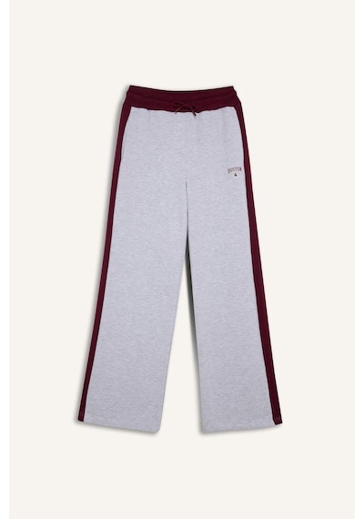 Defacto Nba Boston Celtics Wide Leg Cepli Geniş Paça Standart Boy Modal Sporcu Pantolon G5485ax25augr421 Gri-gr421