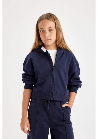 Defacto Kız Çocuk Yazı Baskılı Lacivert Kapüşonlu Fermuarlı Okul Sweatshirtü C6876A824AUNV241 Lacivert Defacto Kız Çocuk Yazı Baskılı Lacivert Kapüşonlu Fermuarlı Okul Sweatshirtü C6876A824AUNV241 Lacivert